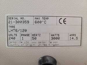 Thumbnail image of Carbolite LHT6/120 High Temperature Laboratory Oven Lab