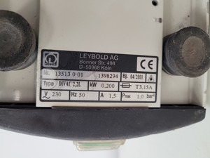 Thumbnail image of Leybold DIVAC 2.2L Diaphragm Vacuum Pump Lab