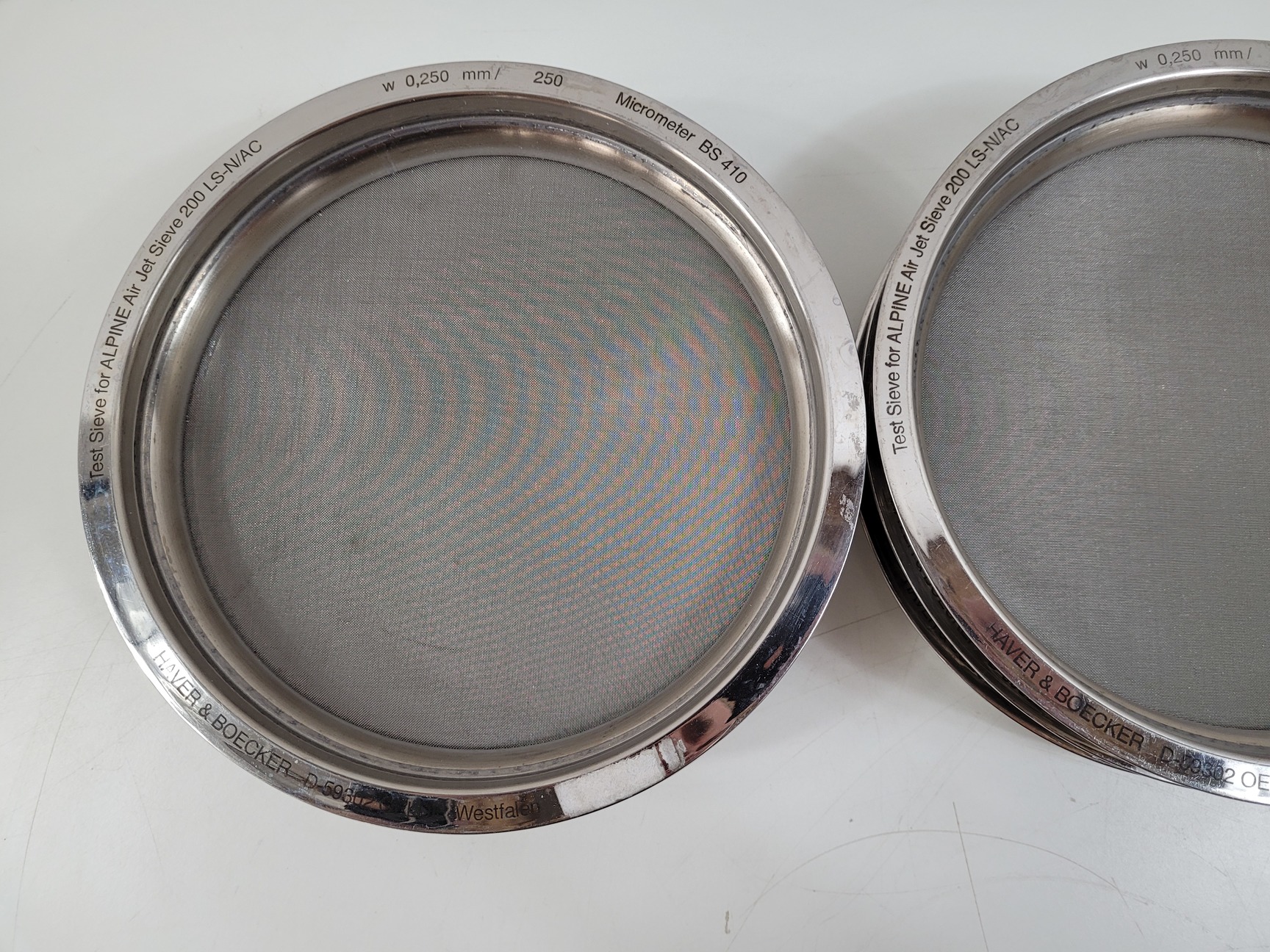 Image of 10x Haver & Boecker Alpine Air Jet Test Sieves Lab