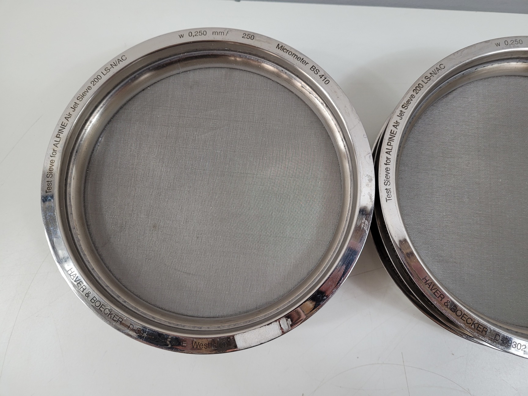 Image of 10x Haver & Boecker Alpine Air Jet Test Sieves Lab