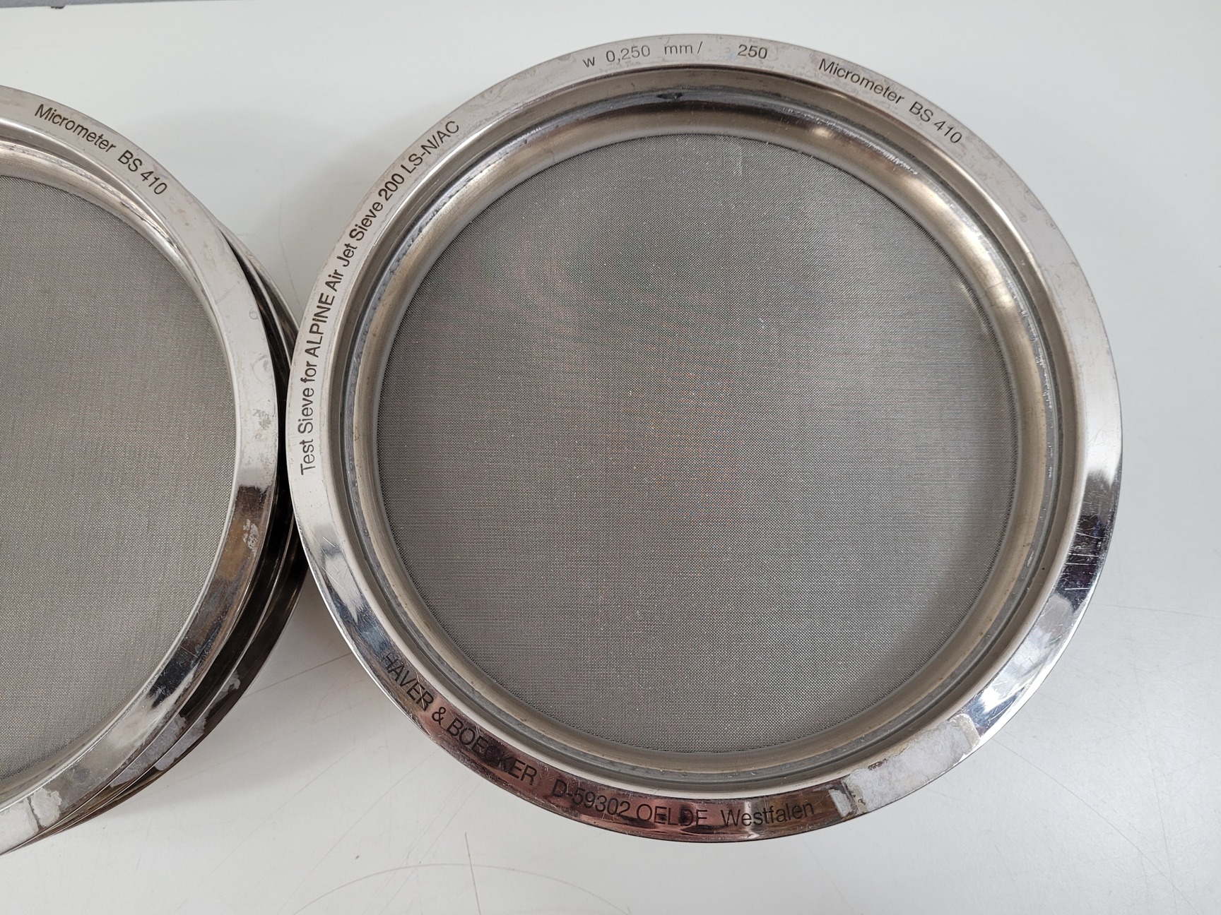 Image of 10x Haver & Boecker Alpine Air Jet Test Sieves Lab