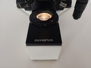 Thumbnail image of Olympus BX50 Microscope with 2 x Objectives Lab Spares/Repairs