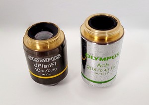 Thumbnail image of Olympus BX50 Microscope with 2 x Objectives Lab Spares/Repairs