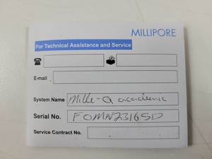 Thumbnail image of Millipore Milli-Q Academic Water Purification System Cat No. ZMQS5000Y Lab