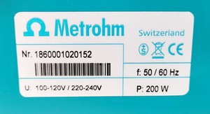 Thumbnail image of Metrohm 860 KF Thermoprep Lab Spares/Repairs