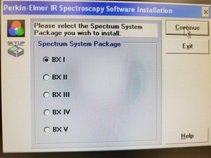 Thumbnail image of Perkin Elmer IR Spectroscopy v2.0 Software 1998 Lab