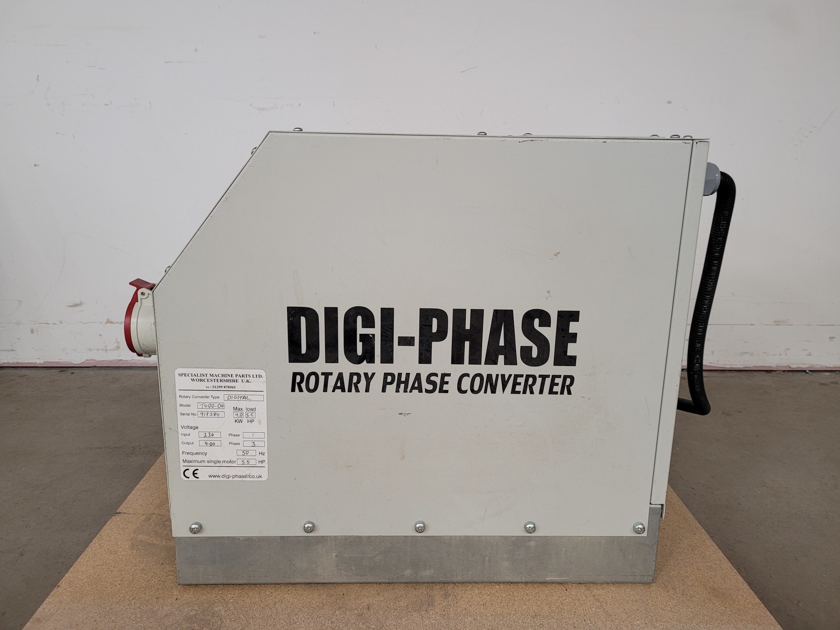Image of Digi-Phase Rotary Phase Convertor T400-04 230-400V 4kW 5.5HP