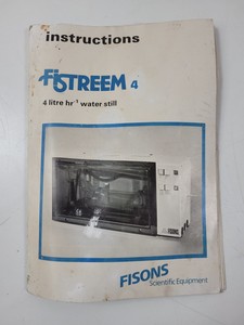 Thumbnail image of Fistreem 4 Litre hr -1 Water Purifier Still with Manual Lab