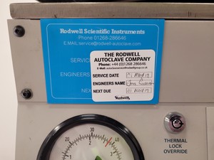 Thumbnail image of Rodwell Monarch RS1 Top Loading Laboratory Autoclave Lab