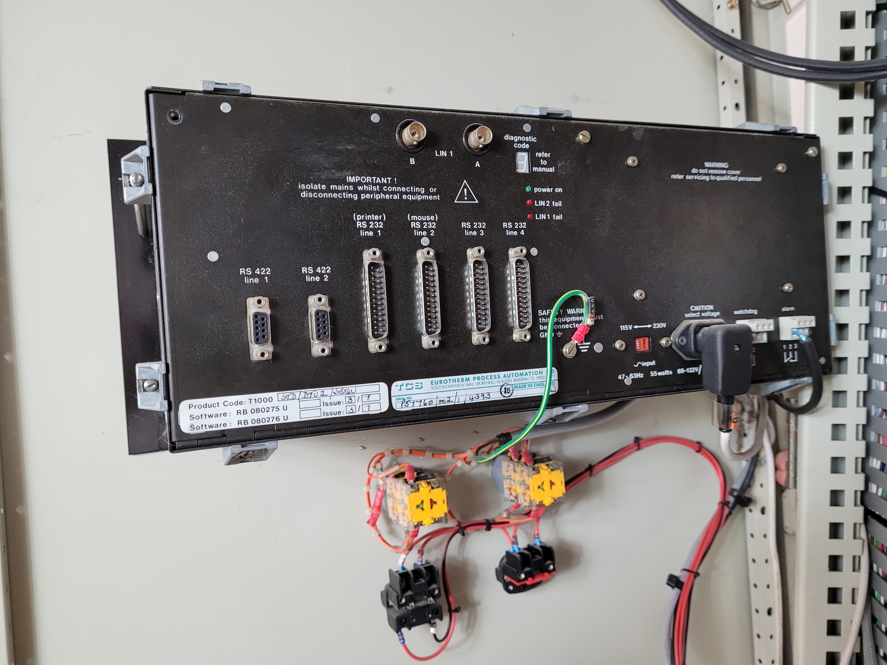 Image of Eurotherm Process Automation System with TCS Tactician T1000 & Components 