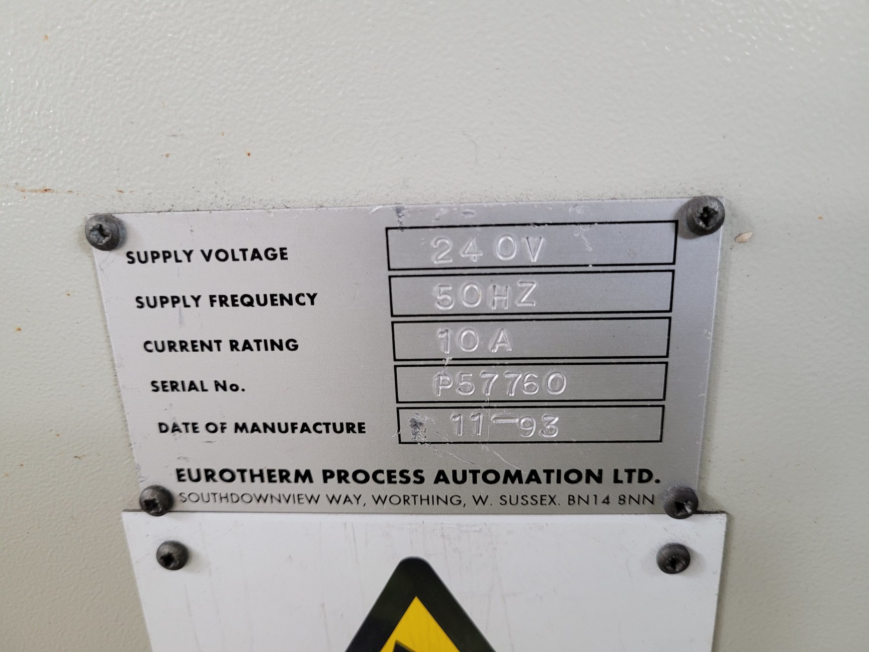 Image of Eurotherm Process Automation System with TCS Tactician T1000 & Components 