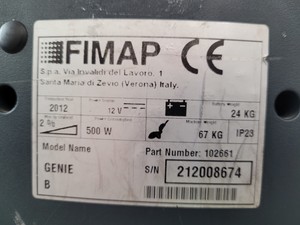 Thumbnail image of Fimap Genie B Cordless Battery Powered Scrubber Dryer