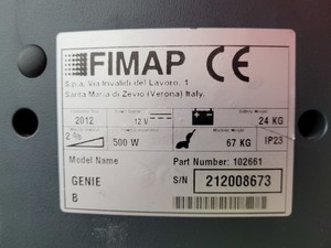 Thumbnail image of Fimap Genie B Cordless Battery Powered Scrubber Dryer