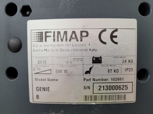 Thumbnail image of Fimap Genie B Cordless Battery Powered Scrubber Dryer