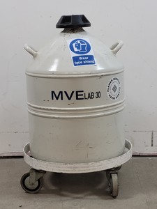 Thumbnail image of MVE LAB 30 Liquid Nitrogen Dewar with Trolley 30 Litre Lab
