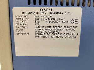 Thumbnail image of Savant Speed Vac Model SPD111V Concentrator Centrifuge Lab 