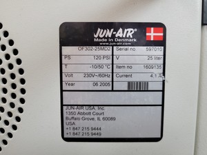 Thumbnail image of Jun Air Compressor  Model No. OF302-25MD2 Lab