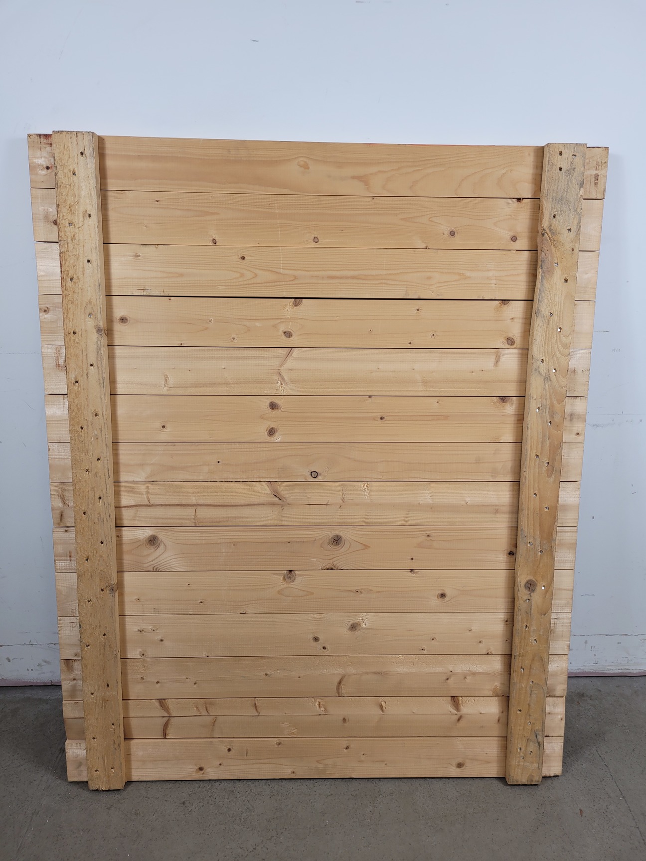 Image of 19 x Wooden Pallet Rack Racking Shelving Boards Closed Lat L134 x W110 x H5cm