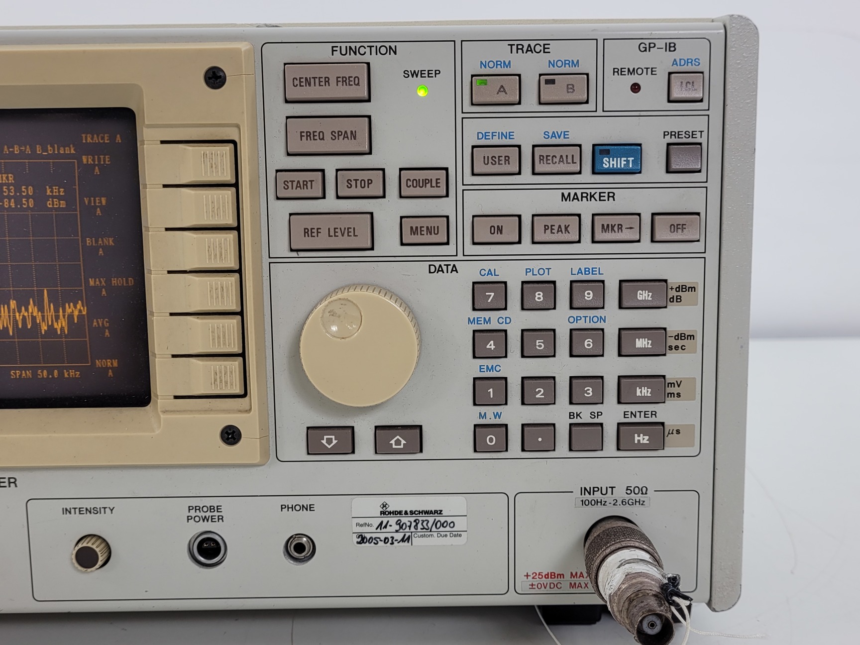 Image of Advantest Spectrum Analyser Model R3261A Lab