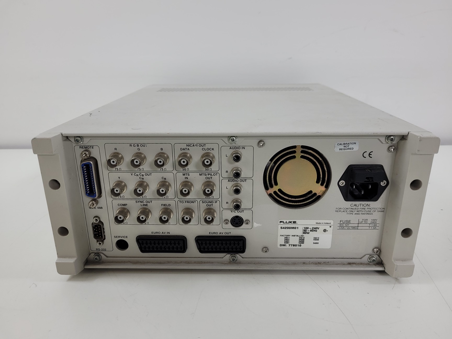 Image of FLUKE 54200M01 TV Signal Generator Lab