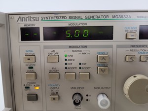 Thumbnail image of Anritsu Synthesized Signal Generator Model MG3632A Lab