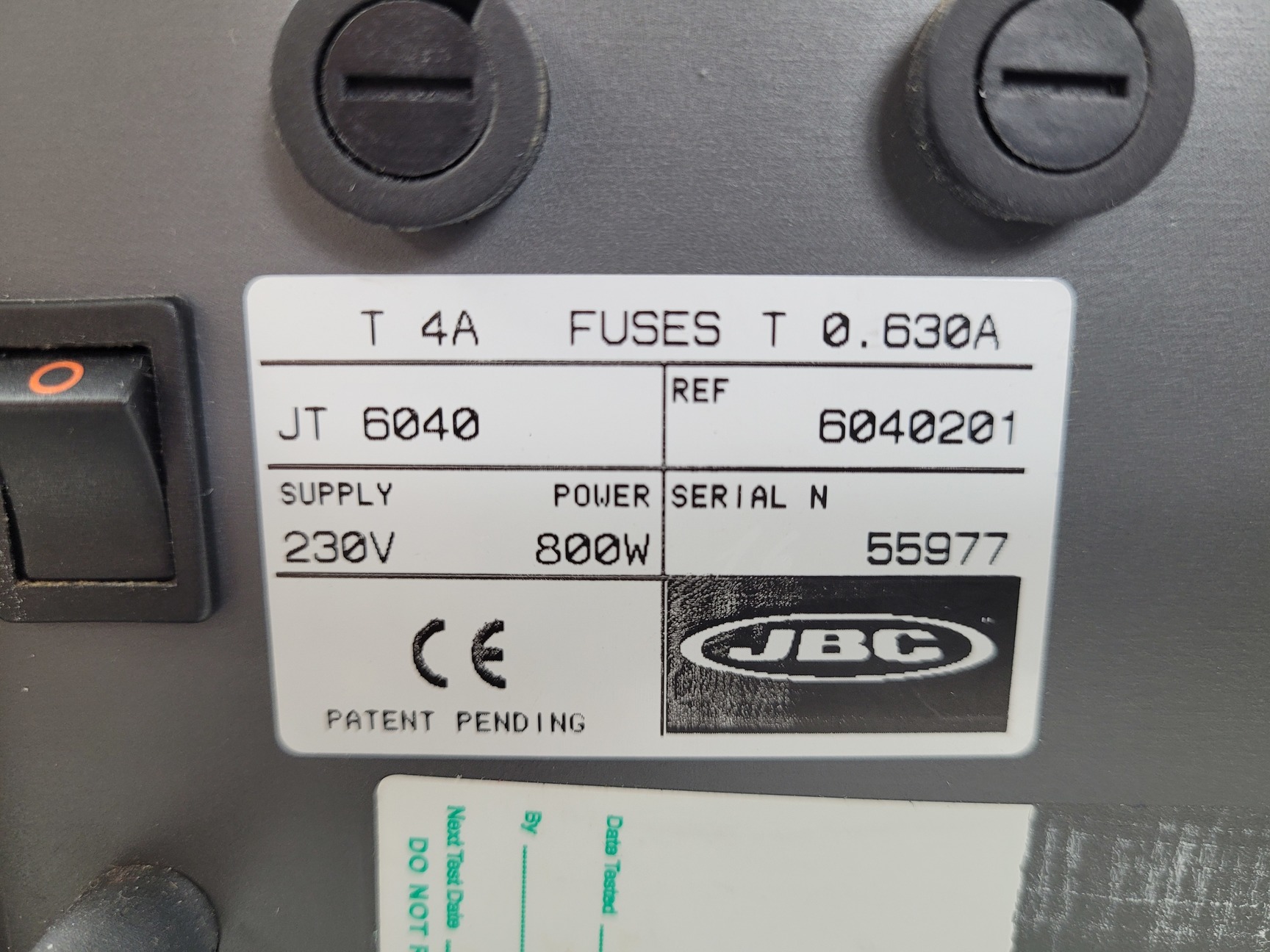 Image of JBC JT 6040 Hot Air Soldering Station & Wand Spares/Repairs