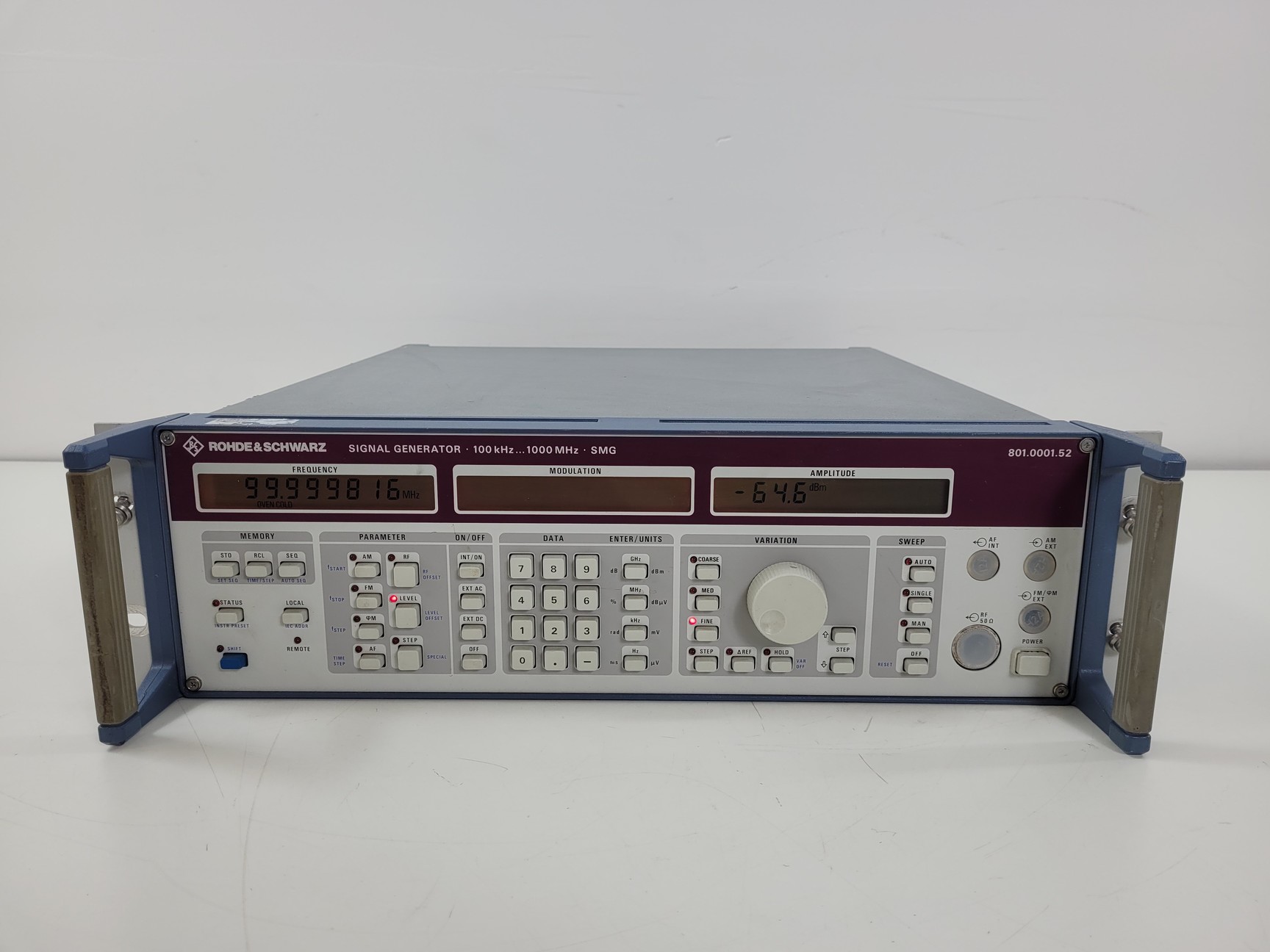 Image of Rohde & Schwarz Signal Generator SMG Model SMG-B1 Lab