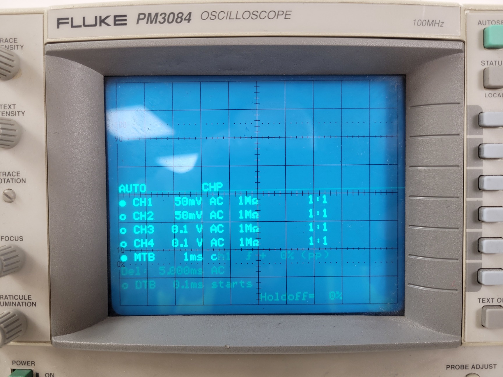 Image of FLUKE Oscilloscope    Model PM3084 Lab