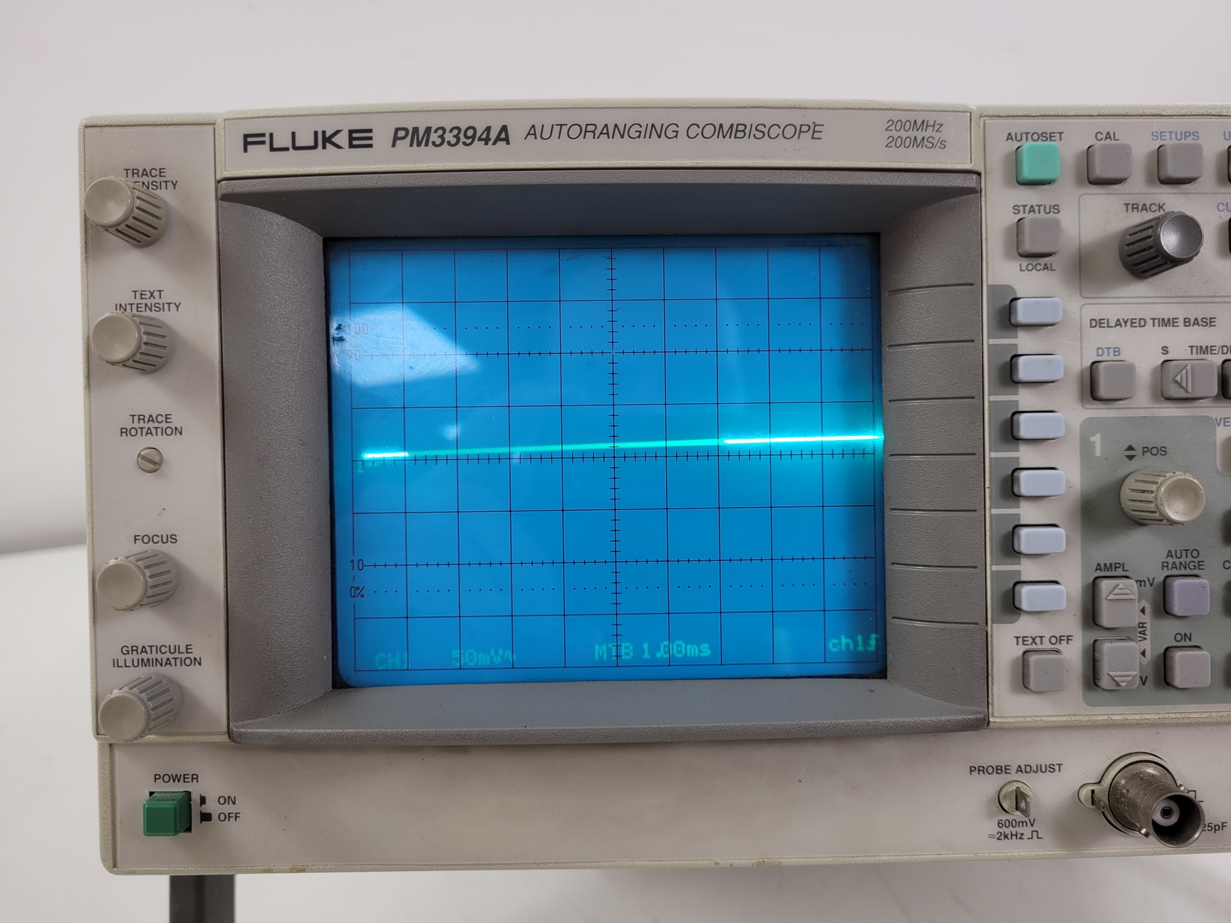 Image of FLUKE Autoranging Combiscope Oscilloscope Model PM3394A Lab