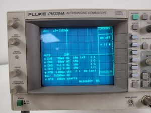 Thumbnail image of FLUKE Autoranging Combiscope Oscilloscope Model PM3394A Lab