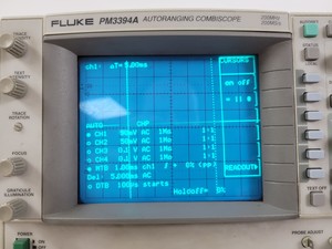 Thumbnail image of FLUKE Autoranging Combiscope Oscilloscope Model PM3394A Lab