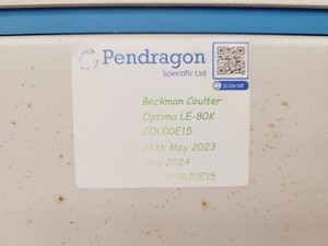 Thumbnail image of Beckman Coulter Optima LE-80K Ultracentrifuge Lab