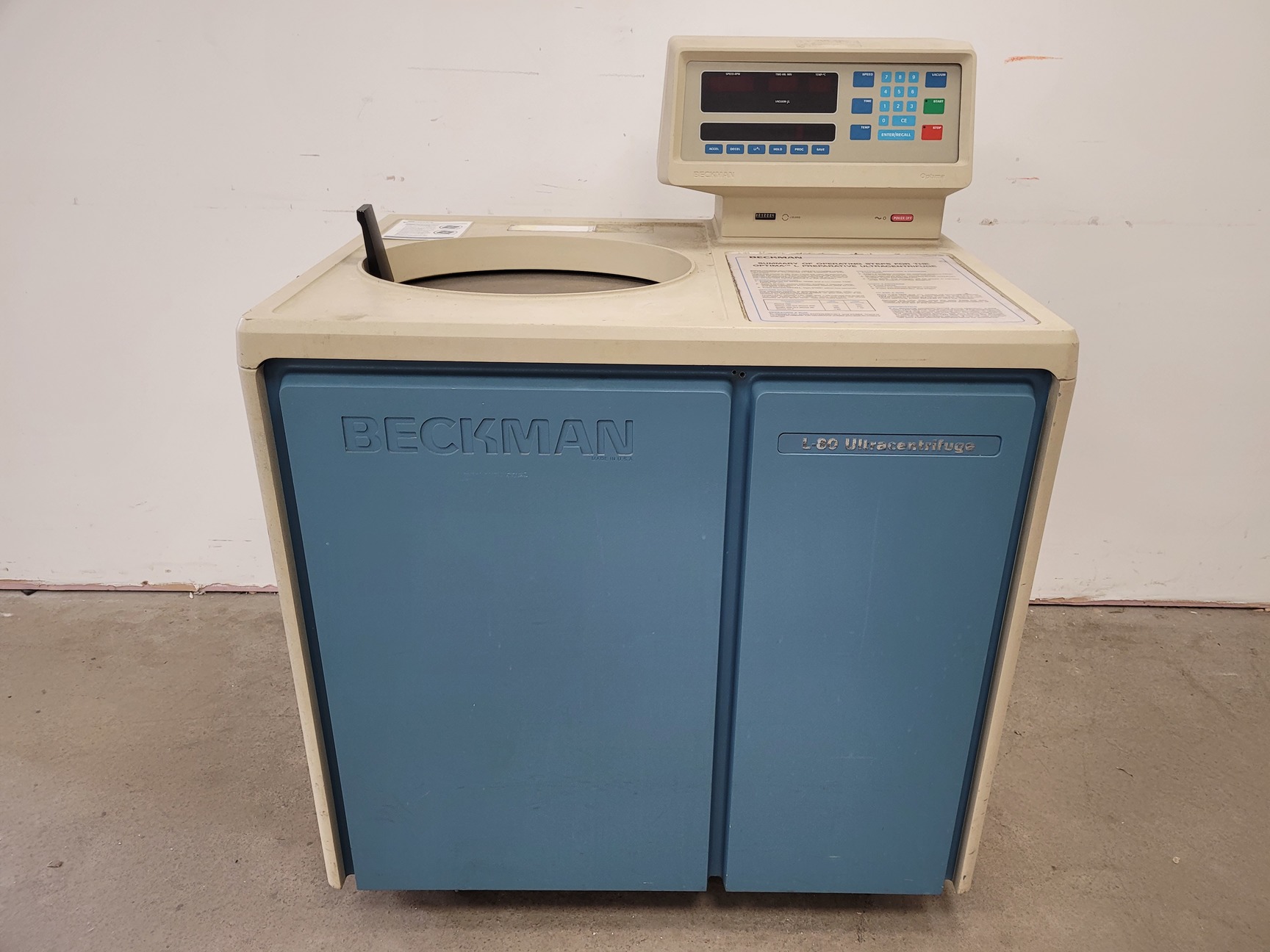Image of Beckman Coulter L-80 Optima Ultracentrifuge Lab