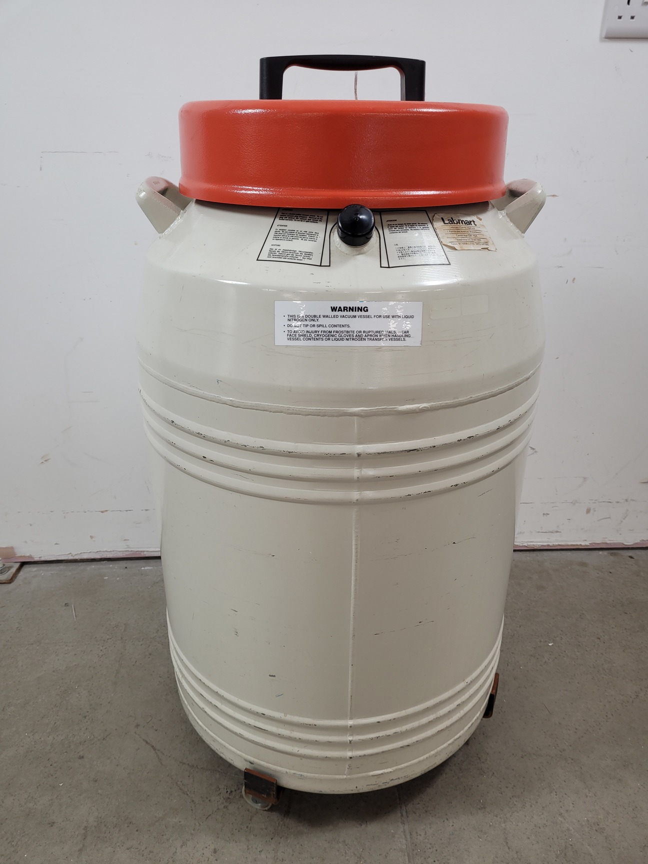 Image of Thermolyne Locator 4 Cryo Biological Liquid Nitrogen Storage Dewar Lab