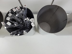 Thumbnail image of Taylor-Wharton Jencons 36-VHC Liquid Nitrogen Dewar with Racks and Trolley Lab