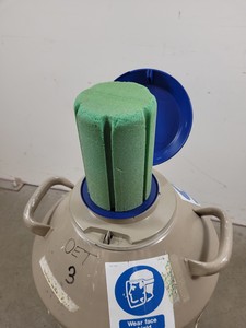 Thumbnail image of Taylor-Wharton Jencons 36-VHC Liquid Nitrogen Dewar with Racks and Trolley Lab