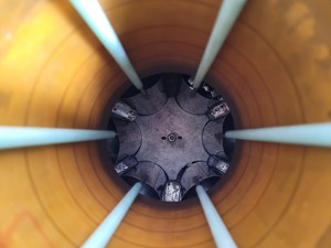 Thumbnail image of Taylor-Wharton Jencons 36-VHC Liquid Nitrogen Dewar with Racks and Trolley Lab