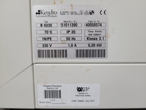 Thumbnail image of Heraeus B 6030 Benchtop Laboratory Incubator Lab