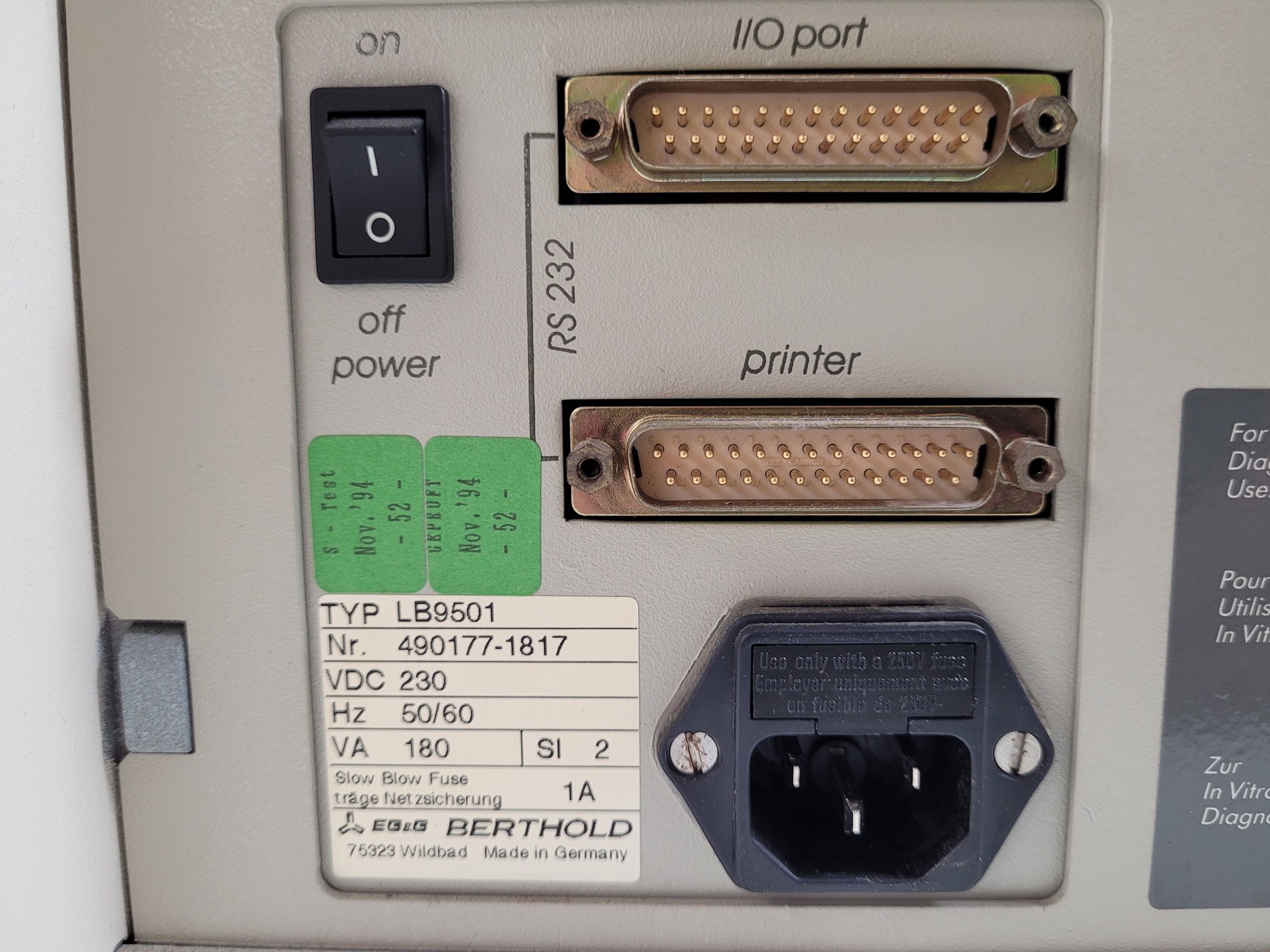 Image of OEM Berthold - Lumat LB 9501 Single Tube Luminometer Lab