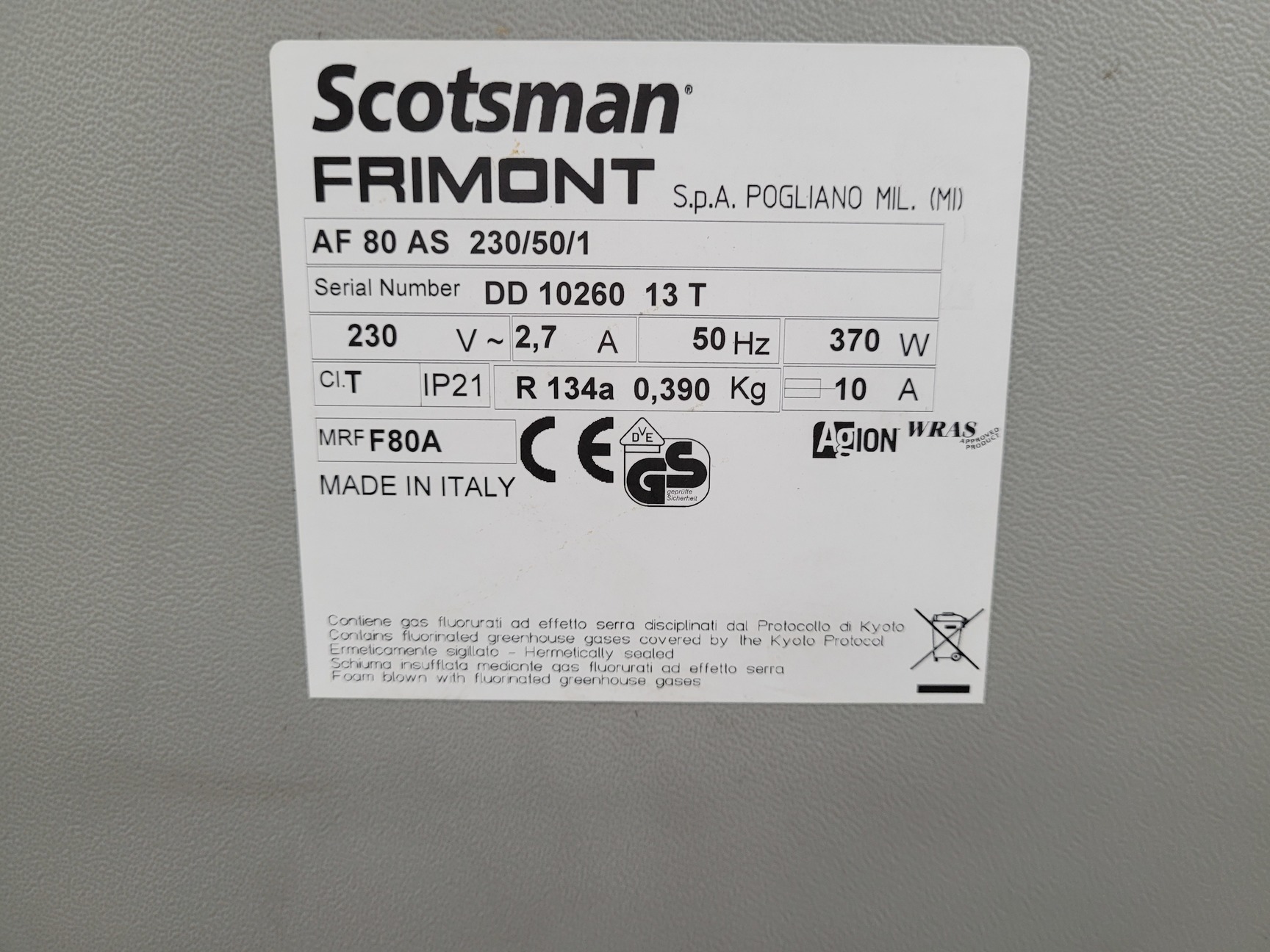 Image of Scotsman Frimont Laboratory Ice Machine Model AF 80 Lab