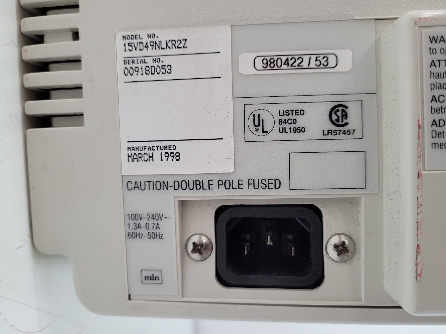 Image of Medison Voluson 530D Ultrasound Machine Lab Spares/Repairs