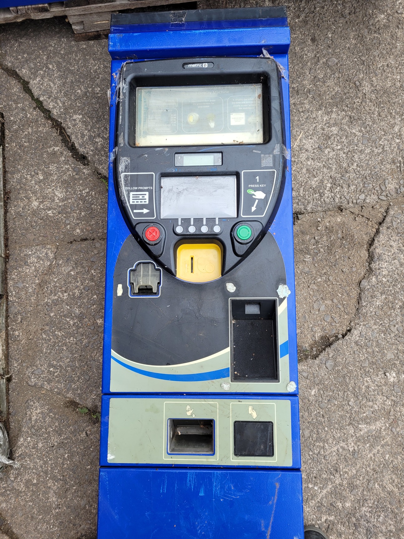 Image of 12 x Metric Digital Keypad Pay & Display Car Park Parking Meters Ticket Machine