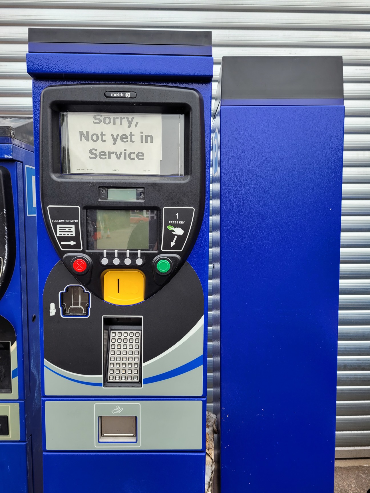 Image of 12 x Metric Digital Keypad Pay & Display Car Park Parking Meters Ticket Machine