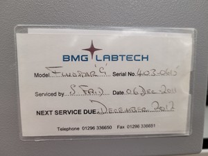Thumbnail image of BMG Lab Technologies Fluostar Galaxy Microplate Reader with PC Lab