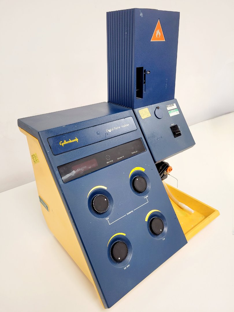 Image of Gallenkamp Digital Flame Analyser FGA-350-L w/ Lafert Air Compressor Pump Lab