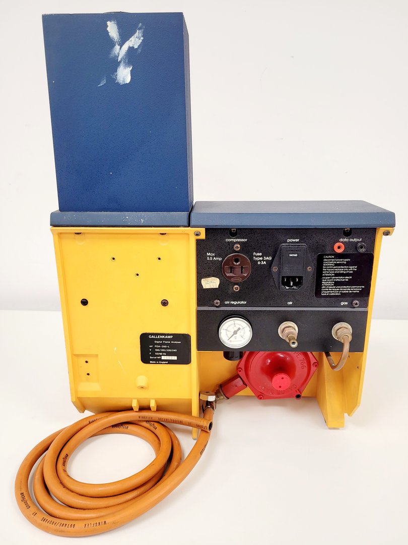 Image of Gallenkamp Digital Flame Analyser FGA-350-L w/ Lafert Air Compressor Pump Lab