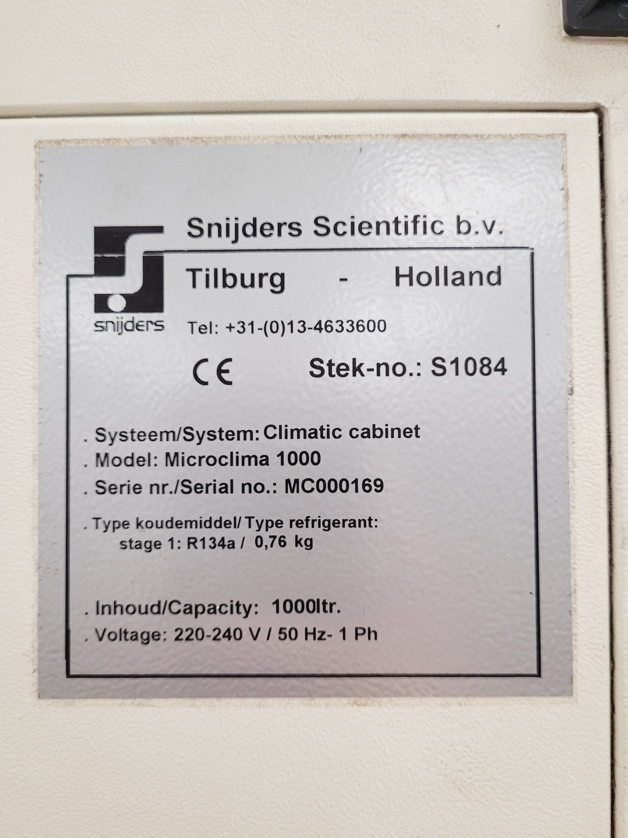 Image of Snijders Scientific Microclima 1000 Large Plant Growth Chamber Incubator Lab