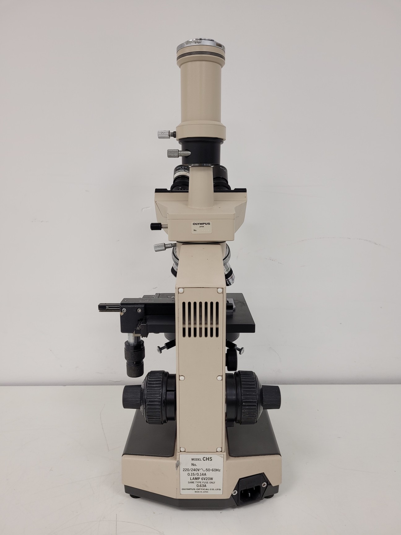 Image of Olympus CH-2 CHS Microscope with 4 x Objectives SPlan A4 FLU Lab