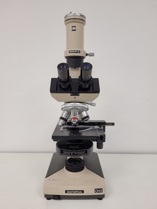 Thumbnail image of Olympus CH-2 CHS Microscope with 4 x Objectives SPlan A4 FLU Lab