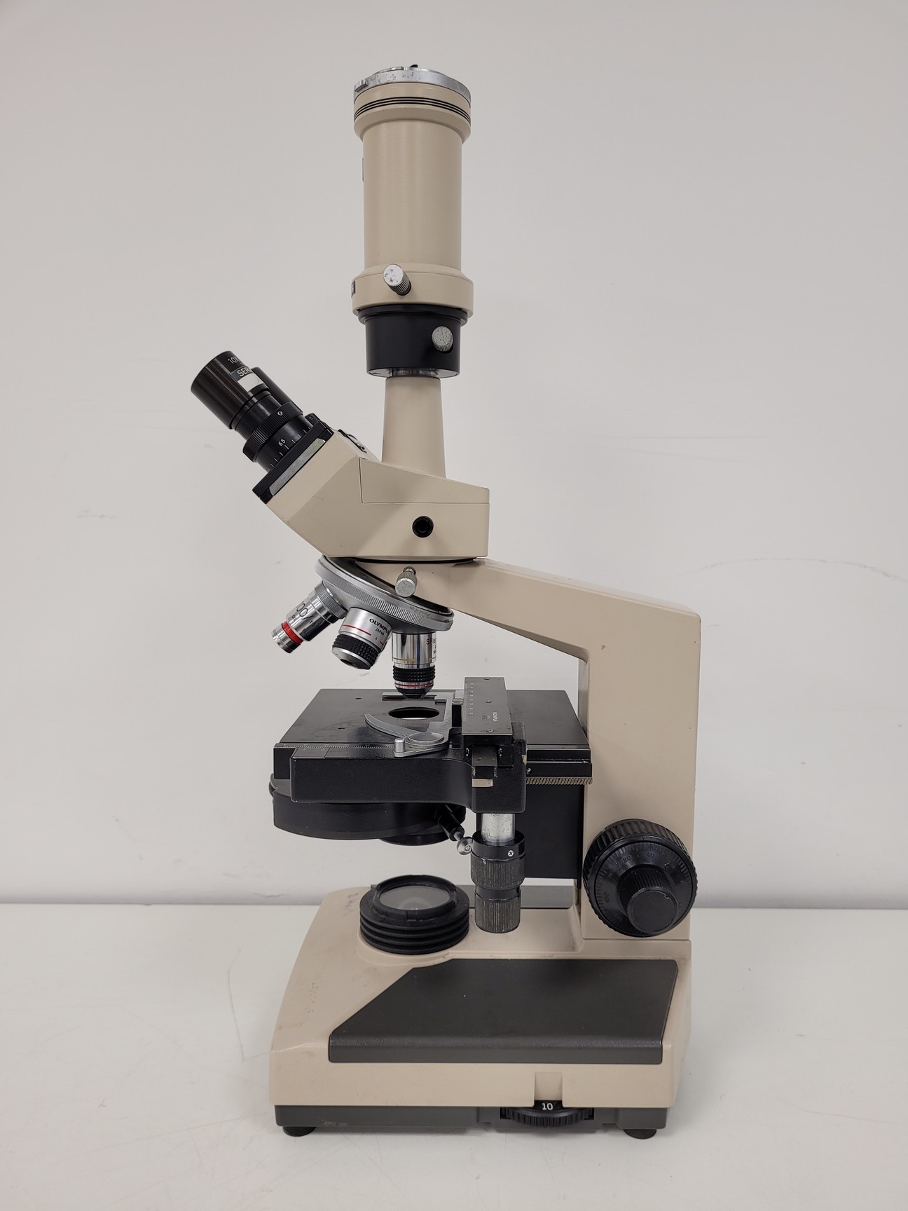 Olympus CH-2 CHS Microscope with 4 x Objectives SPlan A4 FLU Lab